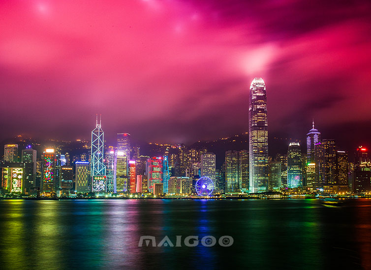 香港維多利亞港夜景