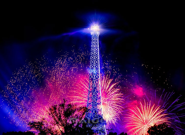 法國巴黎埃菲爾鐵塔跨年夜