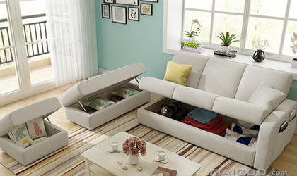 箱體儲物沙發，小戶型儲物沙發，實木沙發，布藝沙發
